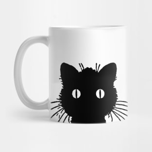 Vintage Black Cat Mug